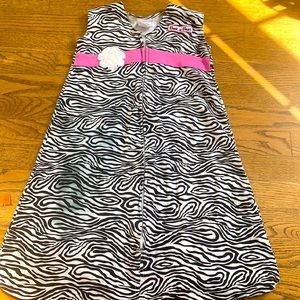 HALO sleep sack medium cotton zebra print